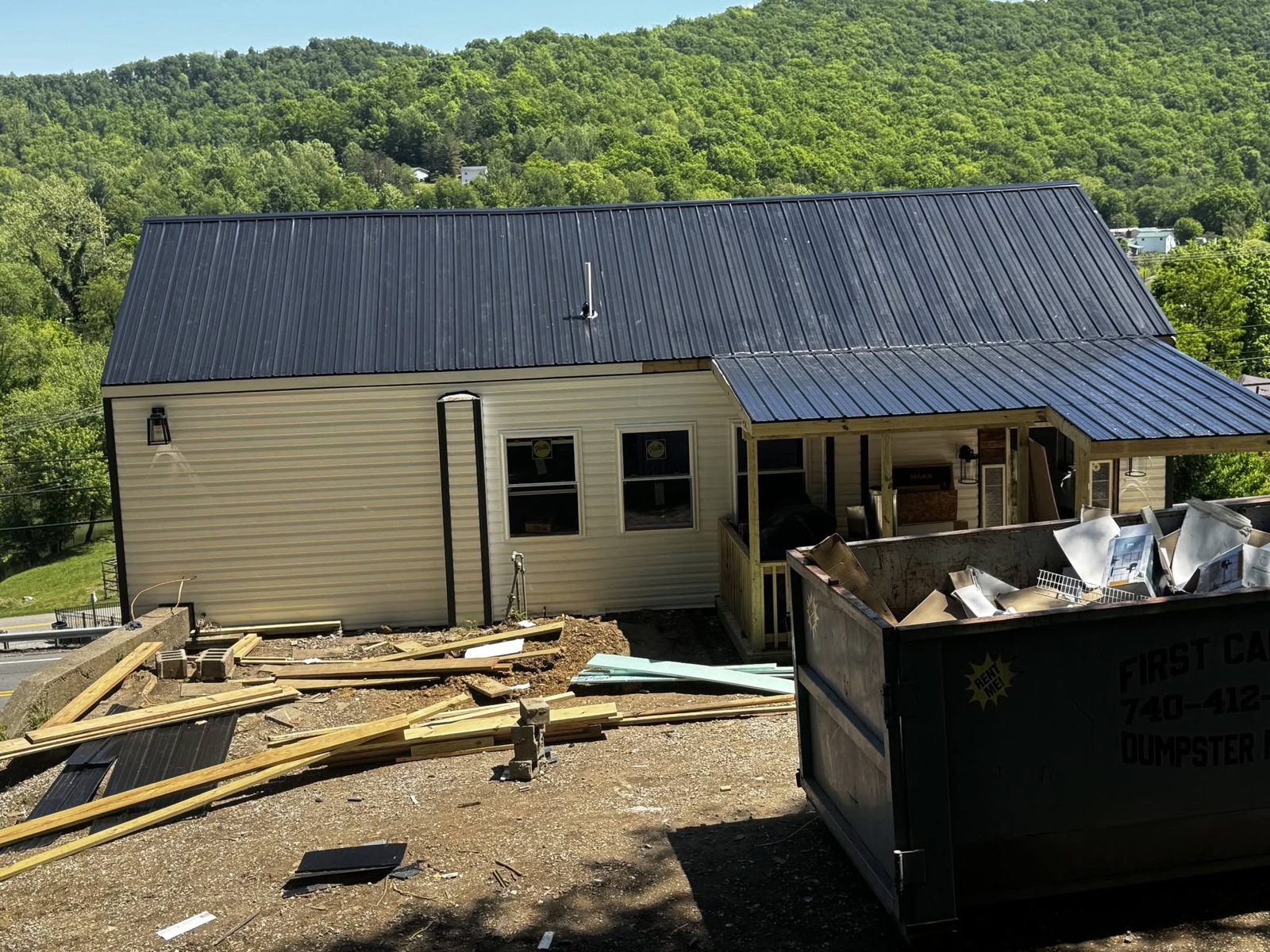 Roof repair and replacement work by Phares Property Management