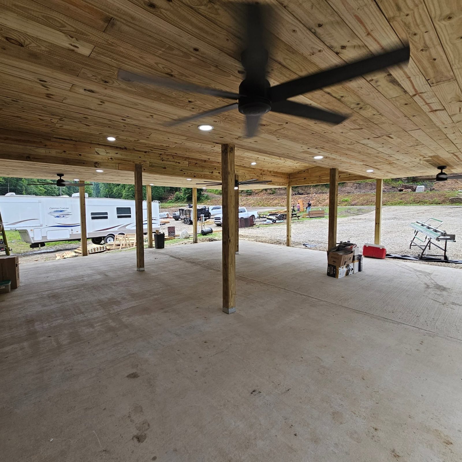 Concrete driveway, walkway and slab work by Phares Property Management